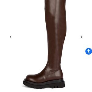 Jeffrey Campbell Dark Brown Over the Knee Boots